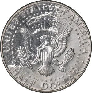 United States Half Dollar Coin PNG Image