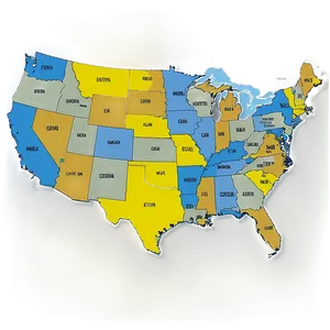 United States Map With Capitals Png Kty11 PNG Image