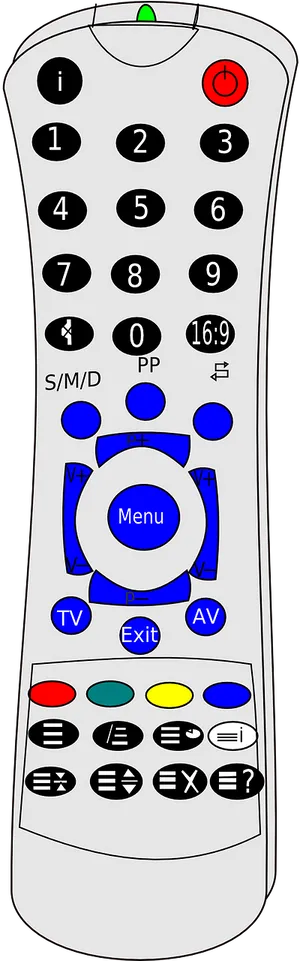 Universal Remote Control Graphic PNG Image