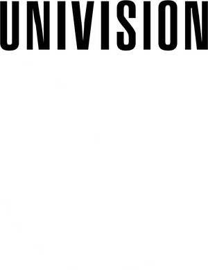 Univision Logo Blackand White PNG Image