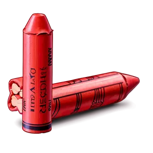 Unwrapped Red Crayon Png 33 PNG Image