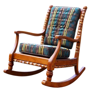 Upholstered Rocking Chair Png 06122024 PNG Image