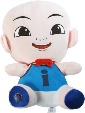 Upin Ipin Character Plush Toy PNG Image