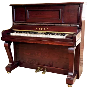 Upright Piano With Open Lid Png Dca45 PNG Image