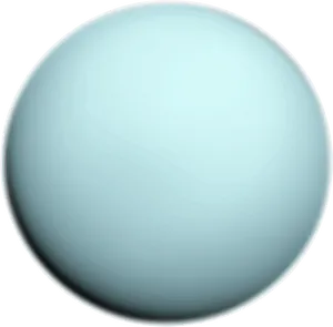 Uranus Planet Graphic Representation PNG Image