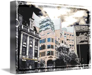 Urban Architecture Contrast Art PNG
