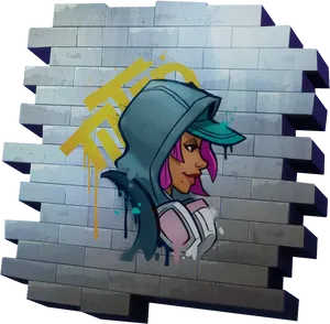 Urban Artwork Graffiti Character PNG Image