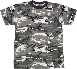 Urban Camo T Shirt Design PNG Image