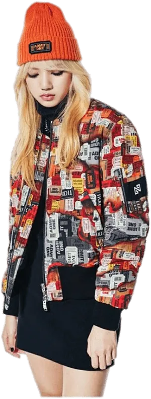 Urban Chic Fashion Style PNG Image