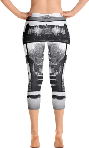 Urban Print Leggings PNG Image