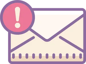 Urgent Email Notification Icon PNG Image