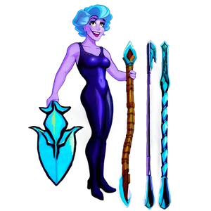 Ursula With Trident Png Uud PNG Image