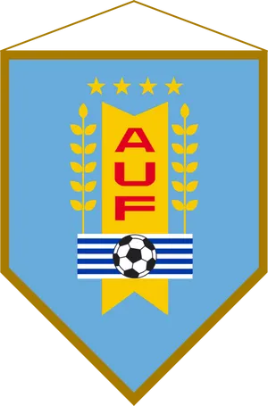 Uruguayan Football Association Pennant PNG Image