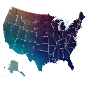 Us Map Outline For Creative Projects Png Bgm97 PNG Image