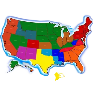 Usa Map Outline With Names Png 28 PNG Image