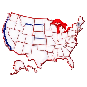 Usa Outline For Design Png Dpm PNG Image