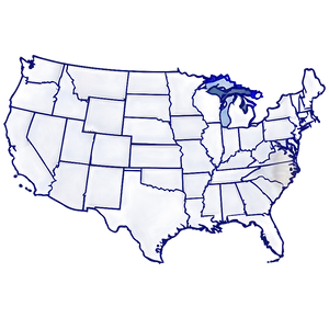 Usa States Outline Png Rne PNG Image