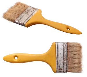 Used Paintbrushes Isolatedon Background PNG Image