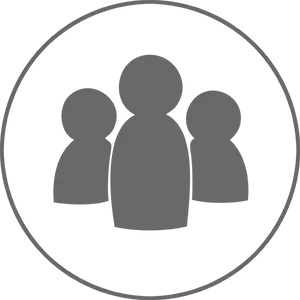 User Profile Icon Black Background PNG Image