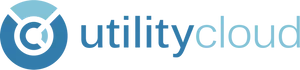 Utility Cloud Logo Blue PNG Image