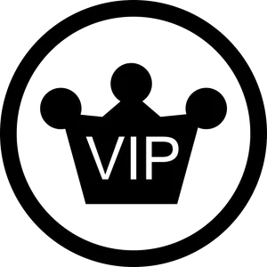 V I P Crown Icon PNG Image