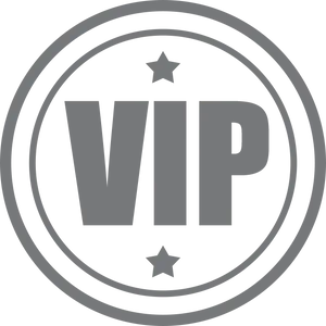 V I P Emblem Blue Background PNG Image