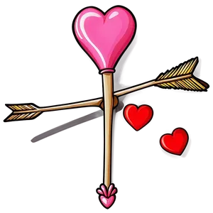 Valentine Cupid Arrow Graphic Png Upr68 PNG Image