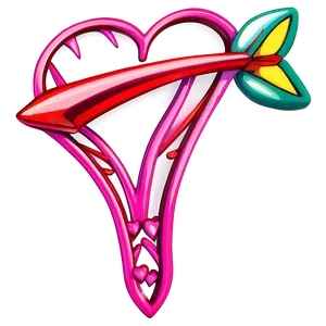 Valentine Heart Arrow Png Fce26 PNG Image