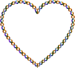 Valentine Heart Border Graphic PNG Image