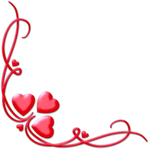 Valentine Heart Border Graphic PNG Image