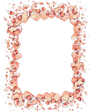 Valentine Hearts Frame P N G PNG Image