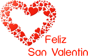 Valentines Day Spanish Greeting PNG Image