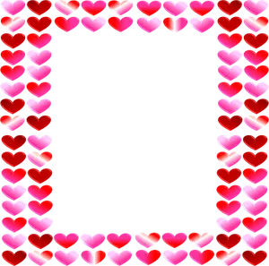 Valentines Heart Frame PNG Image