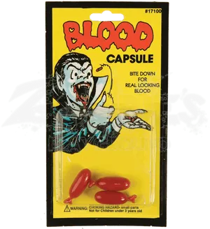 Vampire Blood Capsules Packaging PNG Image