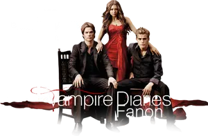 Vampire Diaries Fanon Promotional Art PNG Image