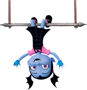 Vampirina Hanging Upside Down PNG Image