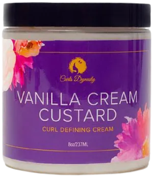 Vanilla Cream Custard Curl Defining Cream PNG Image