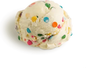 Vanilla Ice Creamwith Sprinkles PNG Image