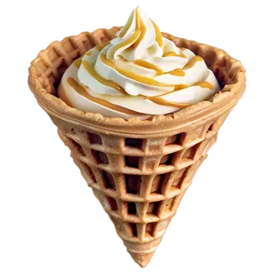 Vanilla Waffle Cone Png 06282024 PNG Image