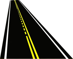 Vanishing Road Perspective Vector PNG Image