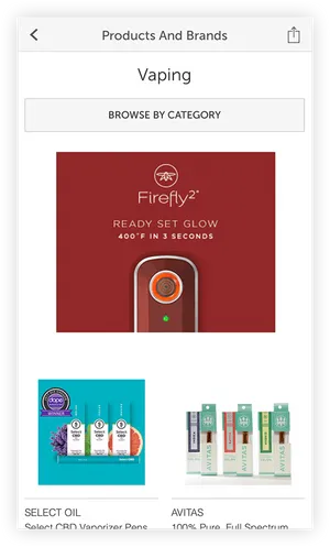Vaping Products Advertisement Mobile View PNG