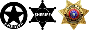 Variety_of_ Sheriff_ Badges PNG Image