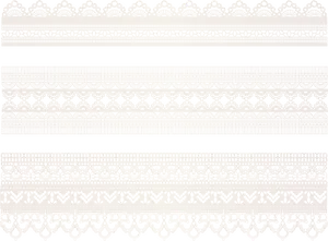 Varietyof Black Lace Patterns PNG Image