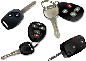 Varietyof Car Keys PNG Image