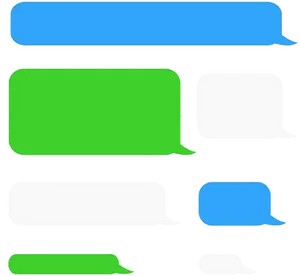 Varietyof Chat Bubbles PNG