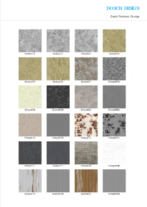 Varietyof Grunge Textures Preview PNG Image