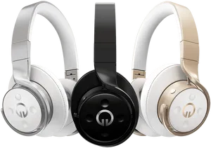 Varietyof Headphones Display PNG Image