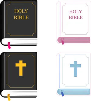 Varietyof Holy Bibles Illustration PNG Image