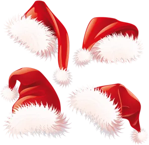 Varietyof Santa Hats PNG Image