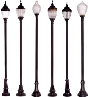 Varietyof Street Lamps PNG Image